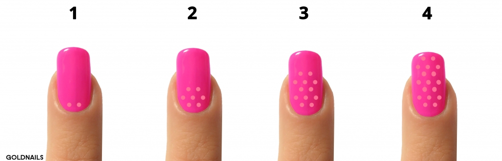 שלב אחרי שלב - אצבע מנוקדת